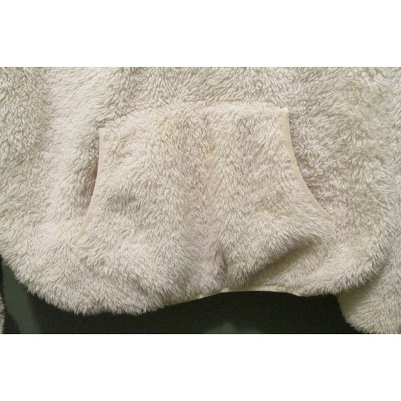 Forever 21 Women's Ivory 1/4 Zip Fleece Long Sleeve Jacket Size M - Picture 4 of 9